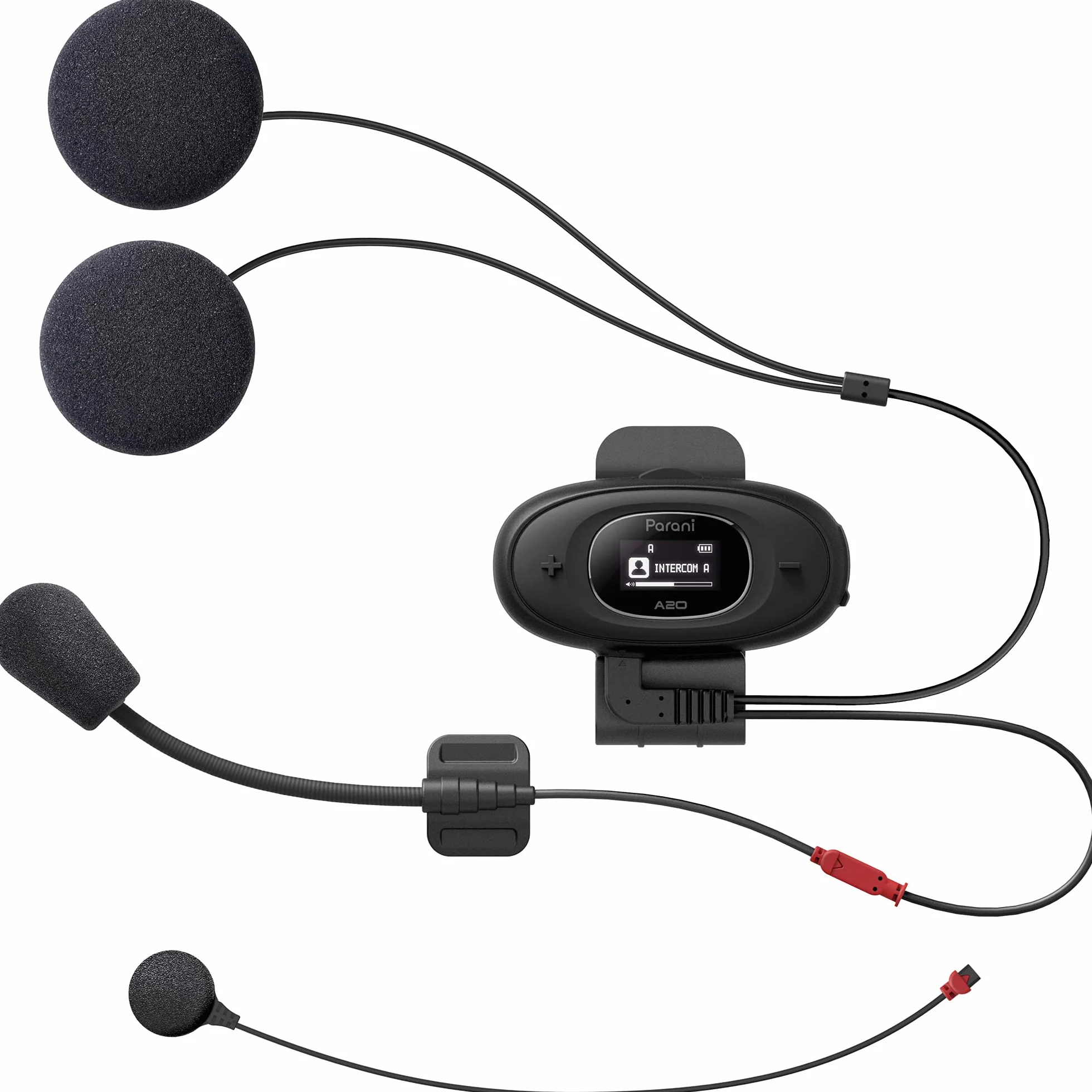 Sena Parani A20 Bluetooth Intercom zestaw słuchawkowy czarny