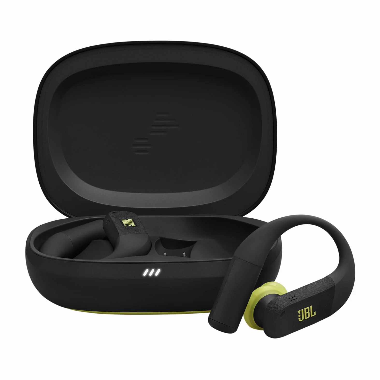 JBL Endurance Peak 4 – sportowe słuchawki bezprzewodowe True Wireless in-ear Bluetooth, redukcja hałasu, bateria 48 h, TwistLock, wodoodporne IP68, JBL Pure Bass, czarno-limonkowe