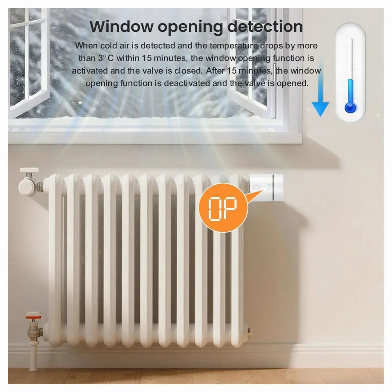 Sterownik Zaworu Termostatycznego Tuya ZigBee3.0 Smart TRV, Obsługa Siłownika Termostatu Grzejnikowego OszczęDza Energię I Koszty Ogrzewania(1PCS)