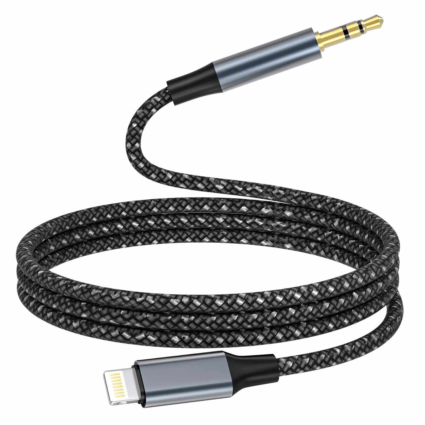 Kabel Aux iPhone 1M MFi Lightning do 3,5 mm męski Jack Adapter Słuchawki Audio Cable kompatybilny z iPhone 14/13/12/11/X/8/7