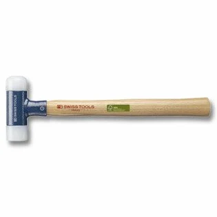 pb_swiss_tools 3001 młotek bezodrzutowy, z nylonowymi wkładkami, trzonek Hickory, 22 mm