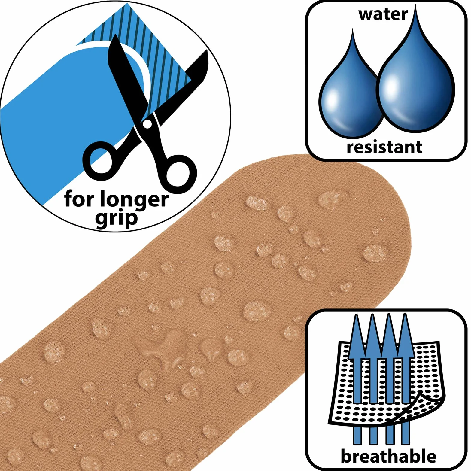 ALPIDEX Taśma kinezjologiczna 1/3/ 6/12 sztuk 5 m x 5,0 cm kolory do wyboru E-book broszura z informacją jak stosować elastyczne plastry zestaw set taśma plastry tejpy, Kolor:beżowy, ilość:1 rolka