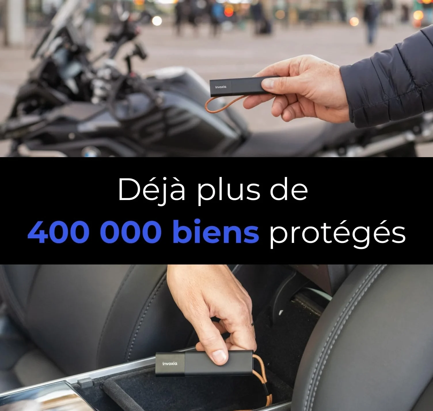 Lokalizator GPS Invoxia bez karty SIM, alert antykradzieżowy w czasie rzeczywistym i długa autonomia - w zestawie subskrypcja - śledzenie samochodów, motocykli, skuterów, toreb, dzieci, seniorów, wartościowe przedmioty