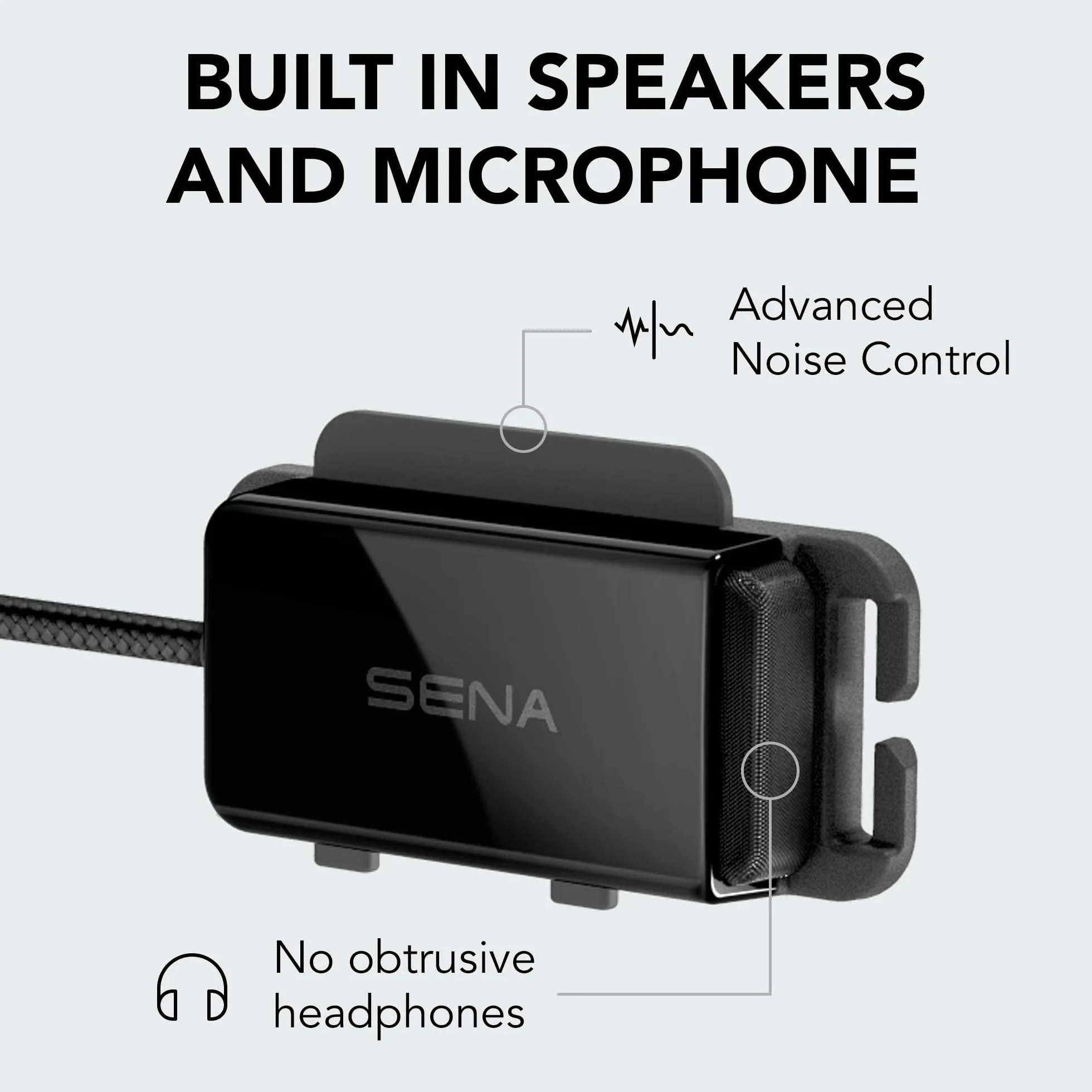 Sena Uniseks Pi-01 PI-01 Zestaw Słuchawkowy Bluetooth, Czarny, na pasek do 18 mm