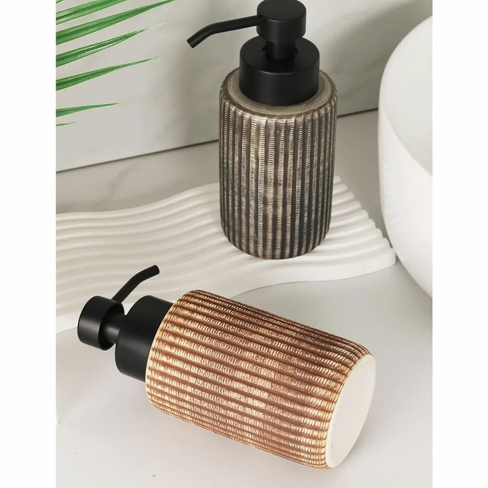 Dozownik mydła Ceramiczna pianka do mycia twarzy Butelka z dozownikiem Butelka do mycia twarzy Domowe puste butelki dozowniki do piany(Gris)