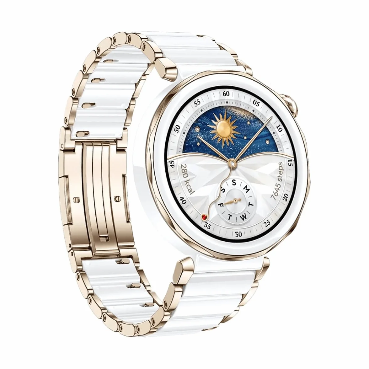 HUAWEI WATCH GT 5 Pro 42 mm Smartwatch, ostre krawędzie, profesjonalny zegarek sportowy, śledzenie stanu zdrowia, monitorowanie EKG, czas pracy baterii do 14 dni, GPS, połączenie Bluetooth, iOS i
