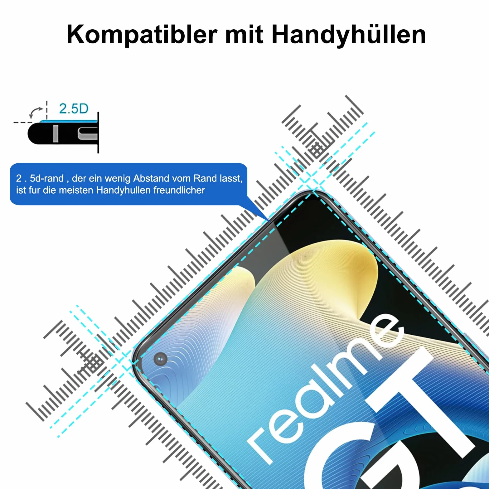 Vauki Szkło Ochronne do Realme GT Neo2/GT 2/GT Neo 3T 5G, 9H HD 0,33 mm 6,62"