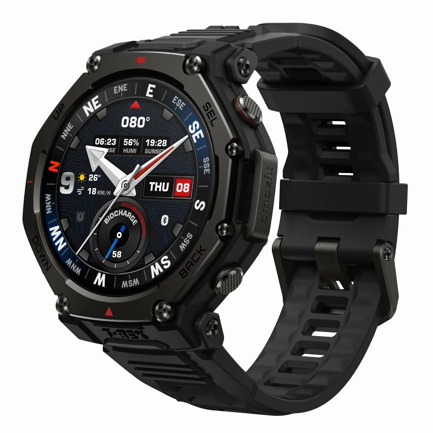 Amazfit T-Rex 3 Pro Smartwatch 48mm Czarny AMOLED GPS Dual Band 10 ATM