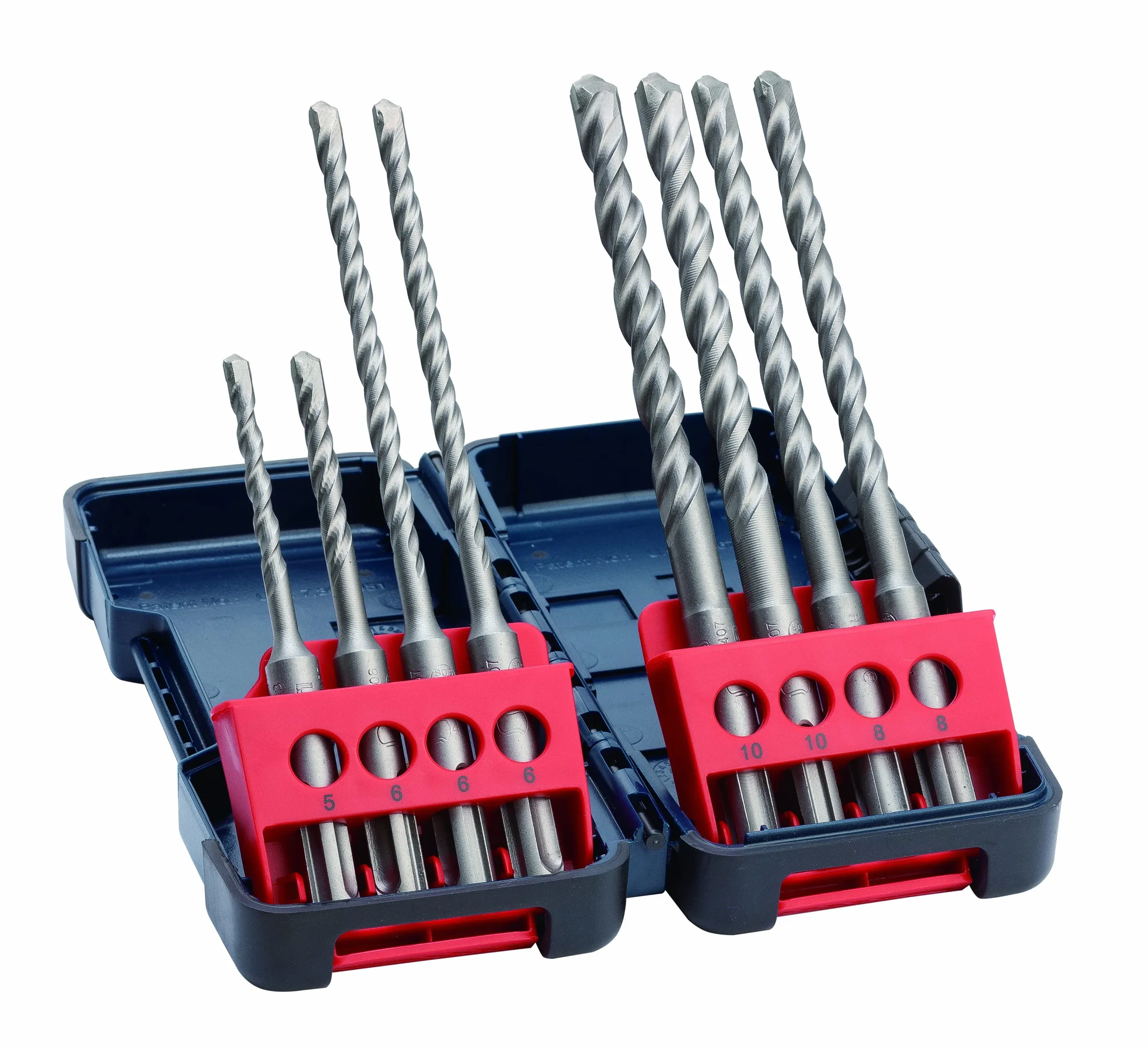 Wiertło do muru SDS, 8x zestaw wierteł SDS Plus-3, 5-10mm
