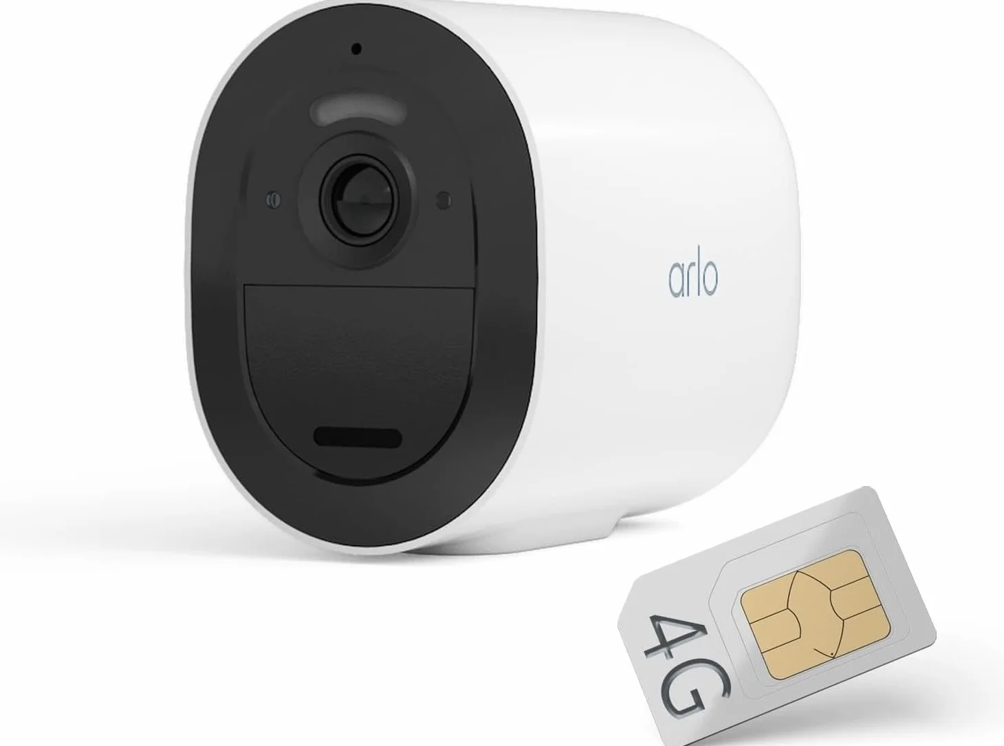 Arlo Go v2 kamera monitorująca bezprzewodowa HD LTE odporna na warunki pogodowe tryb nocny dwukierunkowe audio czujnik ruchu akumulator biała