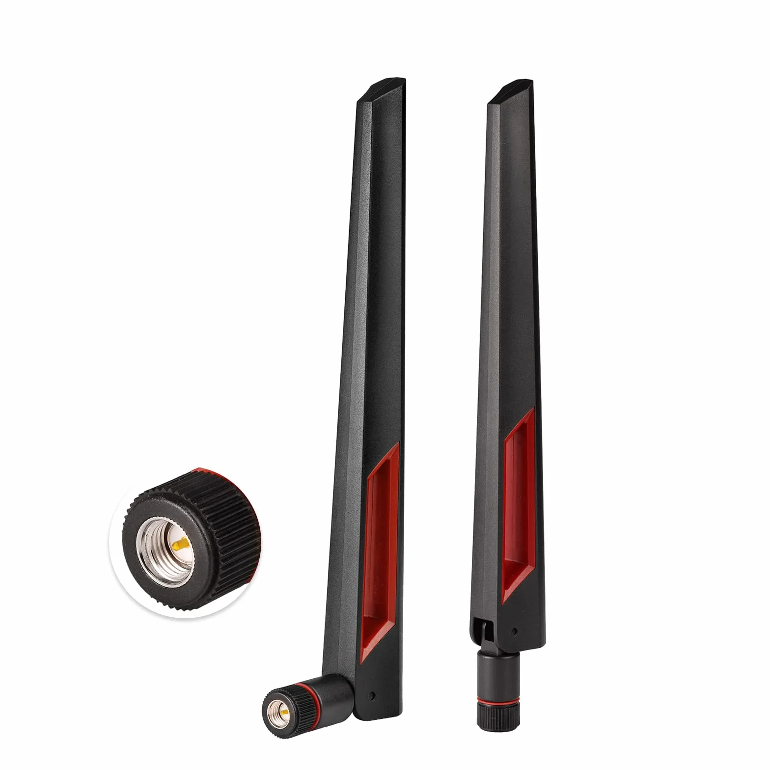 Superbat Dwuzakresowa Antena WiFi 2,4 GHz 5 GHz 5,8 GHz SMA dla Routera Sieciowego (2-pak)
