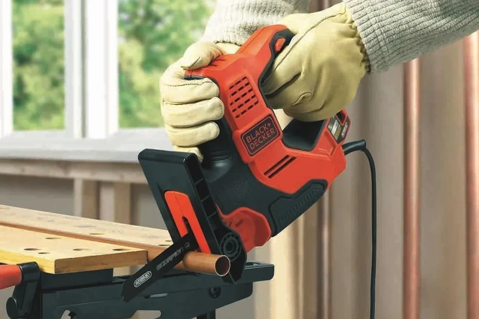 Black+Decker Autoselect uniwersalna piła 3 w 1 Scorpion 500 W RS890K – elektryczna piła wielofunkcyjna, piła ręczna, wyrzynarka i do gałęzi z walizką, długość skoku 23 mm