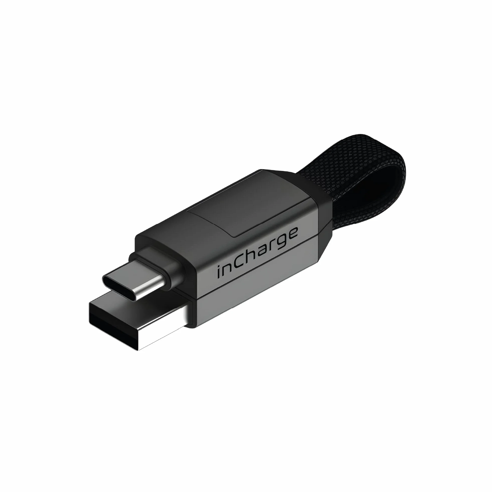 Rolling Square inCharge 6 - brelok z kablem USB typu c, uniwersalny kabel komórkowy, dla mężczyzn, uniwersalna ładowarka do telefonu komórkowego 6 w 1, gadżet techniczny, szary, kabel Lightning 15W