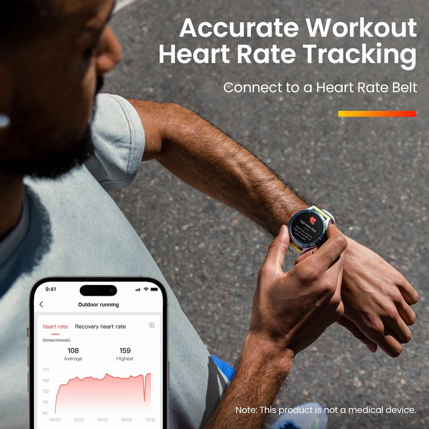 Smartwatch do biegania Amazfit Cheetah 47 mm z dwuzakresowym GPS