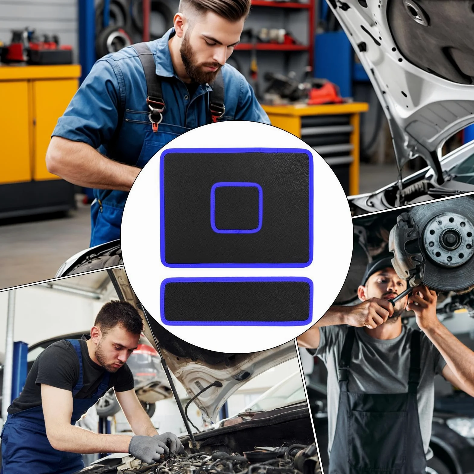 Magnetyczna Mata Na Narzędzia Dla Mechaników 3 Sztuki Maty na Narzędzia z | Magnetyczna Taca Na Części do Domu Garażu Warsztatu Budowy Naprawy Samochodów Mechanika Elektryka Ś