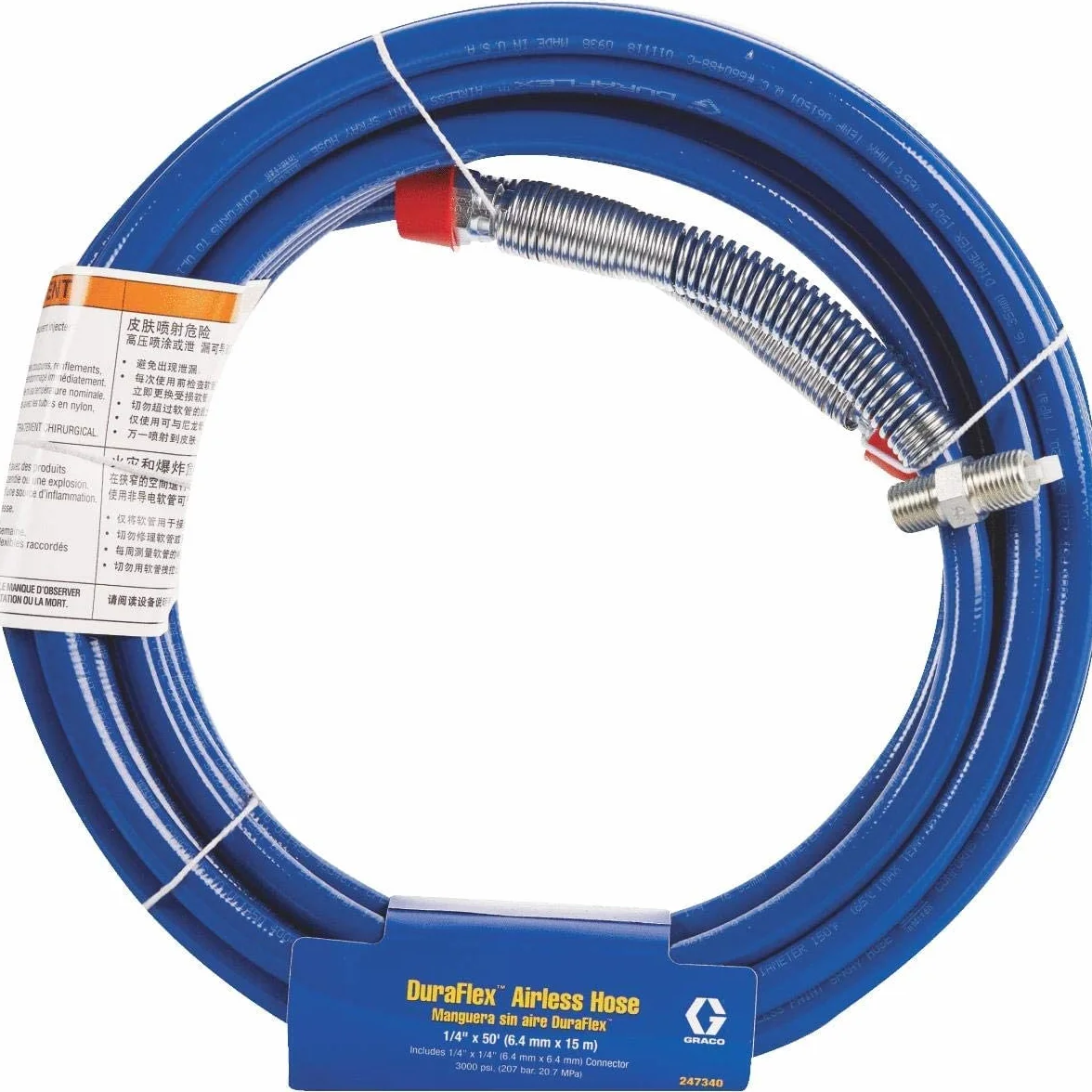 Graco 247340 Wąż DuraFlex, wąż 1/4″ x 15 m – do Magnum A20, A30, A45, A60, A80, A100, ProS19