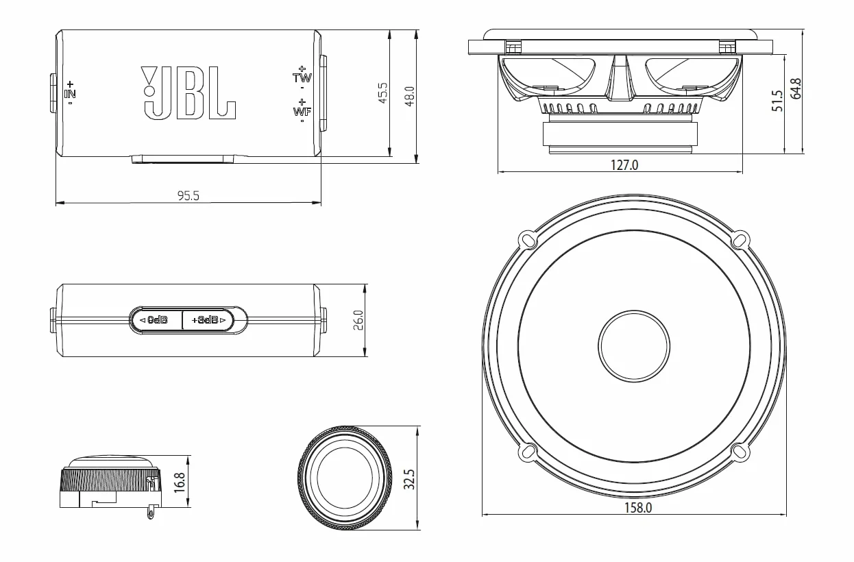 JBL Club Gen3 64C 6,5'' zestaw głośników Compo