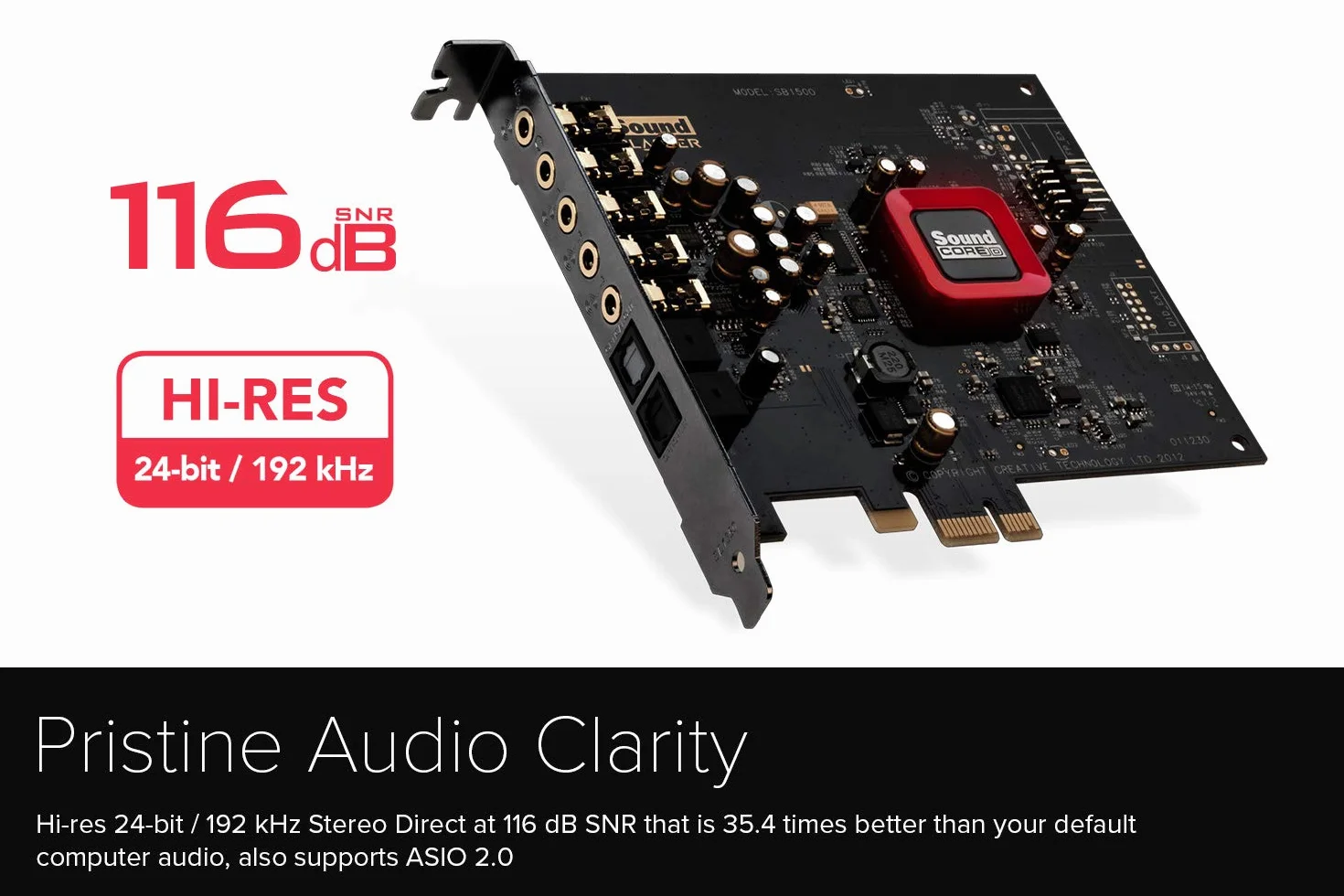 Creative Sound Blaster Z SE wewnętrzna karta dźwiękowa PCI-e DAC 116 dB SNR 5.1 Surround