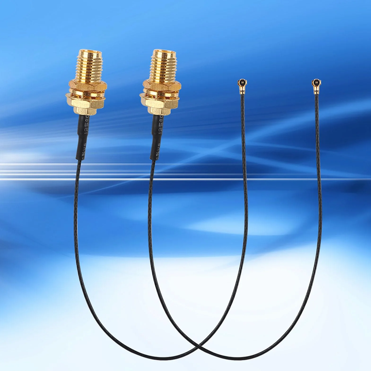 RP-SMA żeńska grodziowa do U.fl IPX MHF4 WiFi antena adapter kabel przedłużający PCI Express