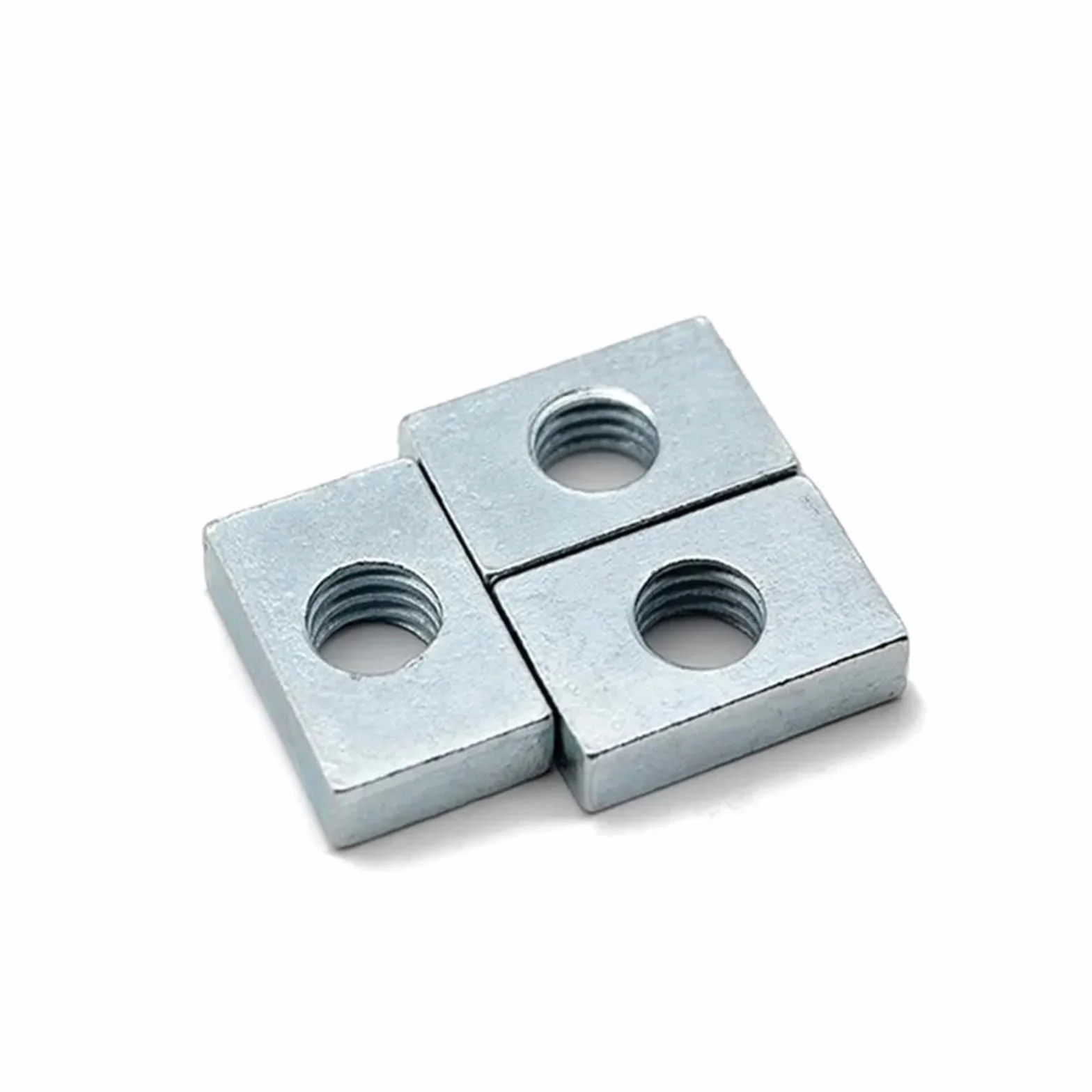 Nakrętka prostokątna M3 M4 M5 M6 M8 Blok suwakowy ze stali węglowej ocynkowanej do profilu aluminiowego(50pcs- M6-20x12x4mm)