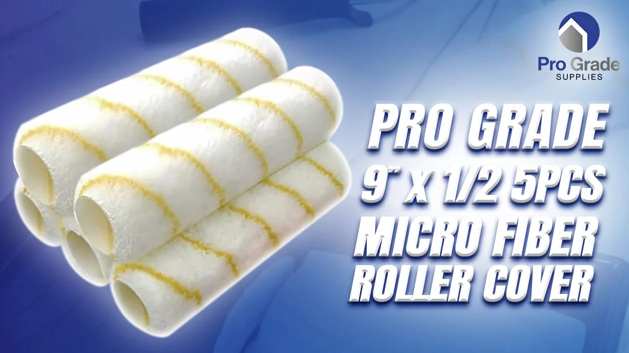 Pro Grade Pokrowce na wałki malarskie - 1/2 x 23 cm mikrofibra 5 szt