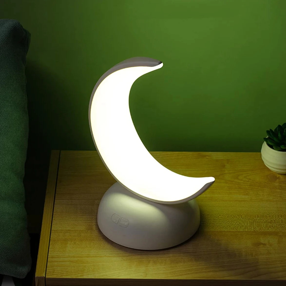 Lampka stołowa LED, lampki nocne do sypialni dla dzieci, księżycowa lampka nocna, ściemnialna, złącze USB typu C, aromaterapeutyczne lampki nocne do pokoju dziecięcego, prezenty, A