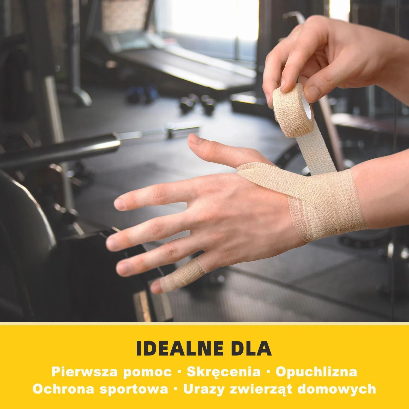 Samoprzylepny Bandaż (8 Sztuk),Oddychający Bandaż Vet Wrap,Spójny Bandaż Pierwszej Pomocy,urazy Sportowe,skręcenia,Ochrona Dla Psów(2.5cmx4.5m)
