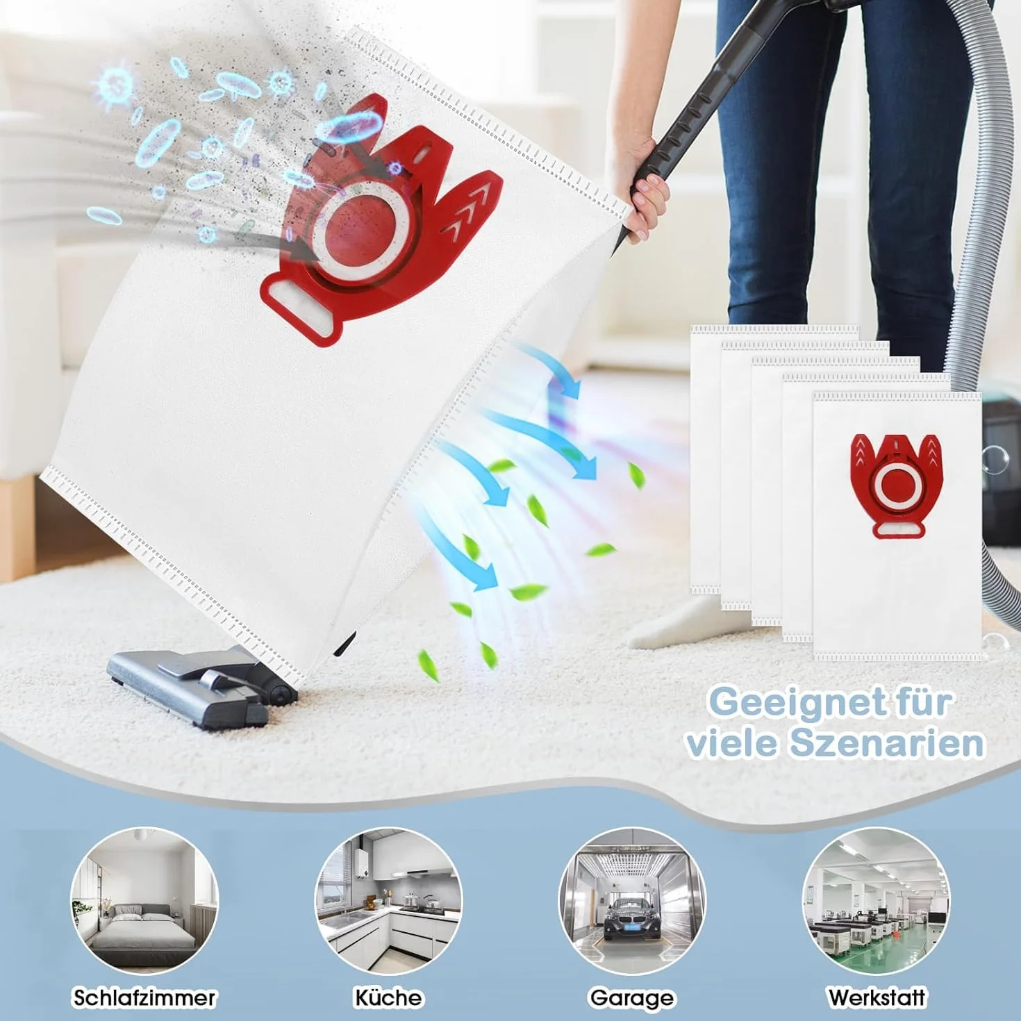 15 worków do odkurzacza Miele Compact C1 Compact C2 Complete Series C1, S2, S3, S4, S5, S6, S7, z 2 filtrami
