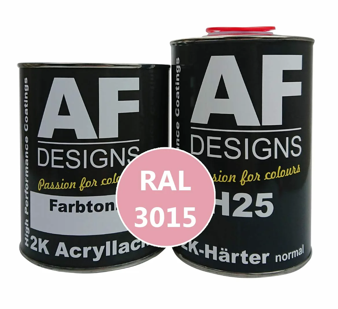 Alex Flittner Designs 2K lakier 3 kg zestaw RAL 3015 jasnoróżowy matowy drewno maszyny lakier przemysłowy do samochodów ciężarowych NFZ