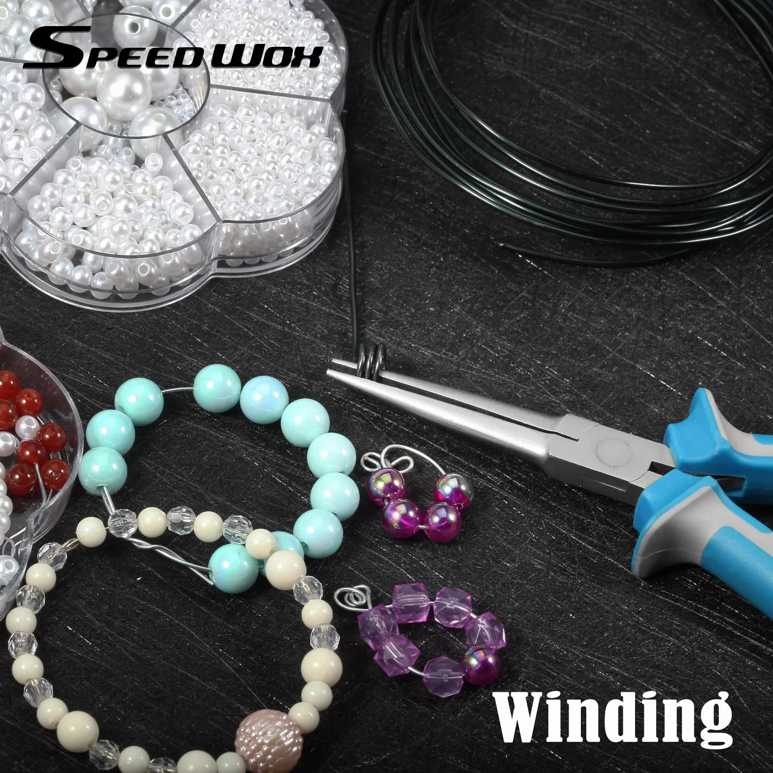 SPEEDWOX Szczypce igłowe 15 cm mini bardzo długie szczypce precyzyjne cienkie płaskie szczęki mikrofunkcjonalne precyzyjne pętle druciane cienkie szczypce
