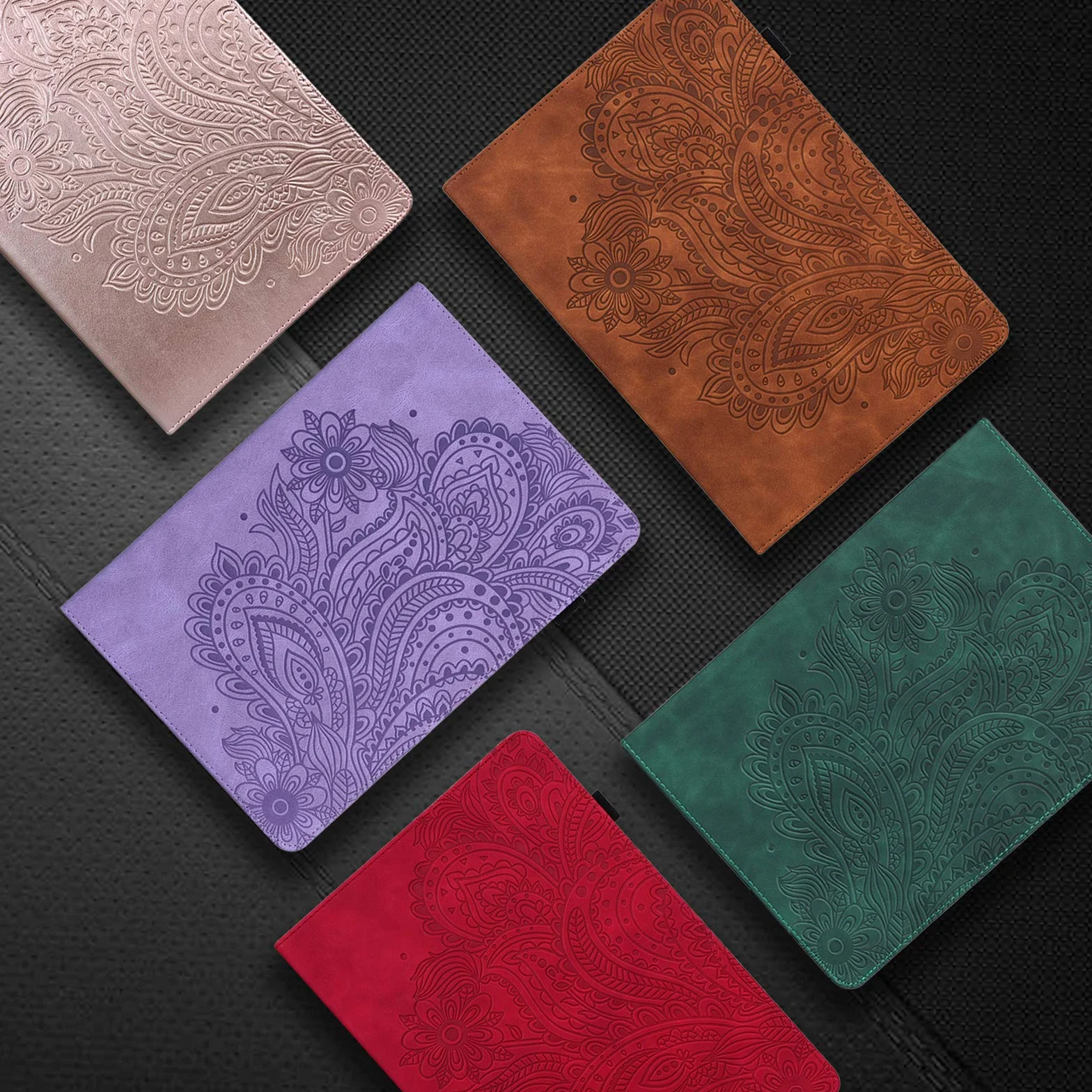 Etui do Samsung Galaxy Tab S2 9,7 cala (T810/ T813/ T815/ T819) z folią ochronną i rysikiem - ultracienkie z funkcją stojaka Flip Cover PU skórzane etui (różowe złoto)