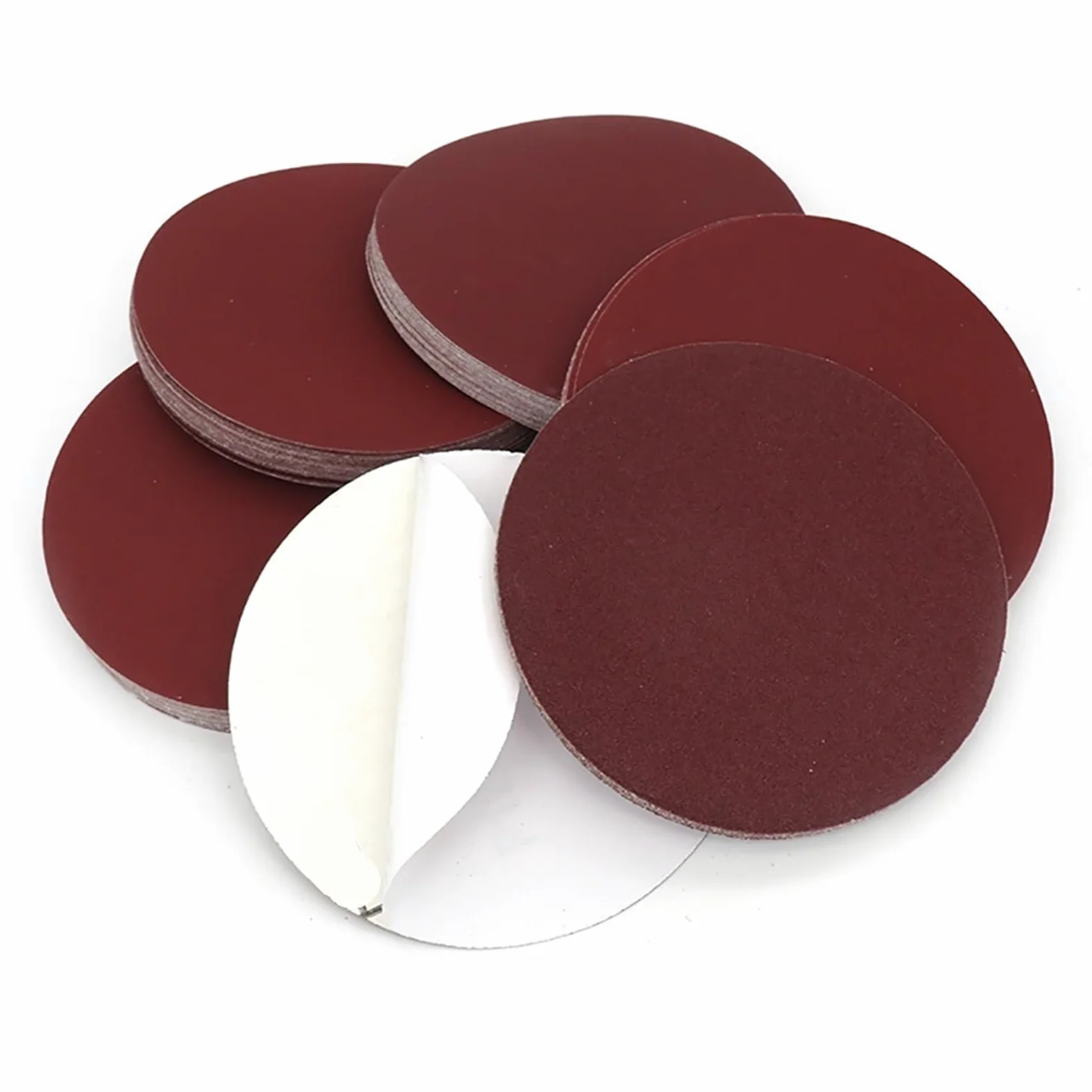 Papier ścierny, Papier ścierny, papier na mokro i sucho, 10 szt. 5-calowych krążków ściernych o średnicy 125 mm, samoprzylepna podkładka ścierna gradacji 240/320/600/800/1000(60 Grit)