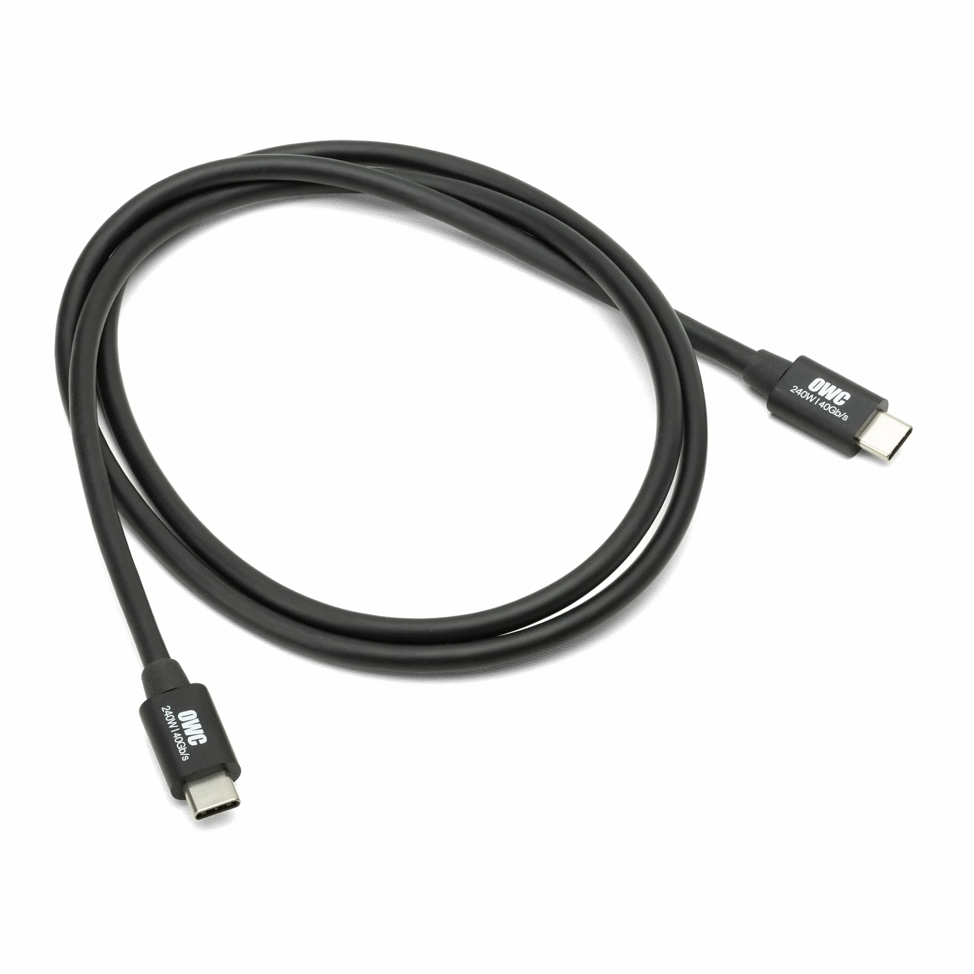 Owc Thunderbolt 4 OWCCBLTB4C1.0M Kabel Usb, Czarny, 100cm