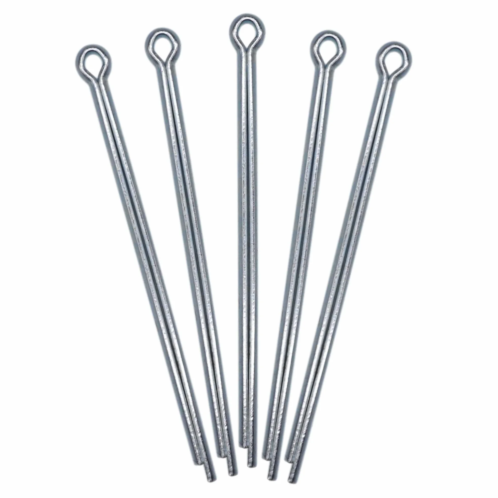 SKIR'CO (10 szt.) Zawleczki ze stali ocynkowanej 6,3 x 125 mm, Zawleczki, DIN 94, Zawleczki metalowe