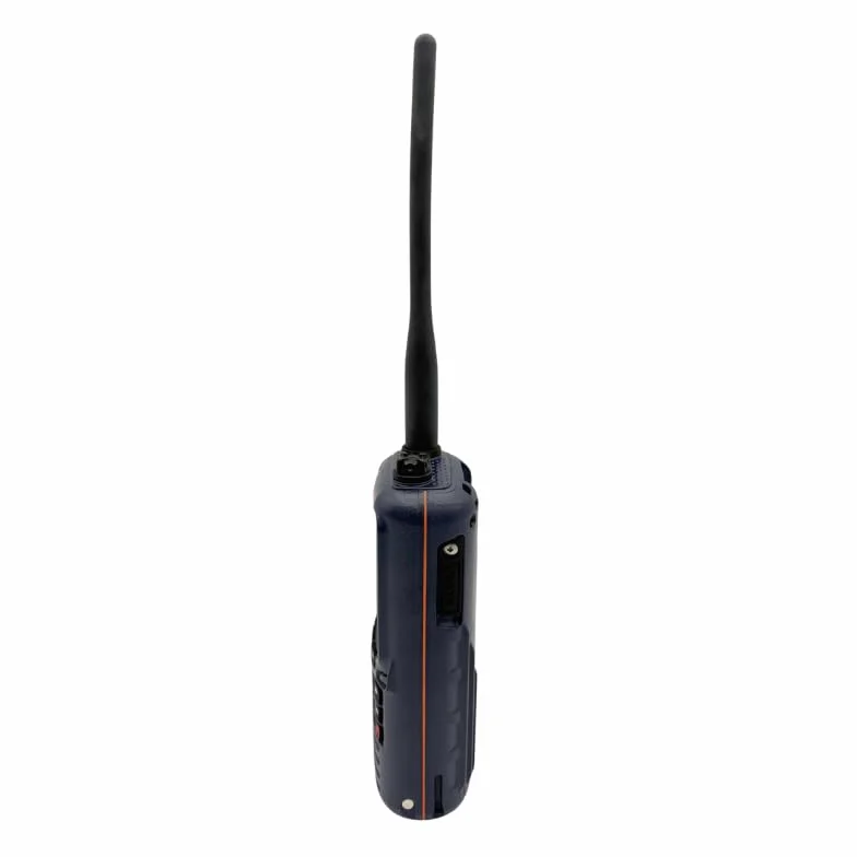 Standard Horizon HX891BT/E pływające radio morskie VHF, 6 W, nawigacja GPS, wodoodporność IPX8, Bluetooth (granatowe)