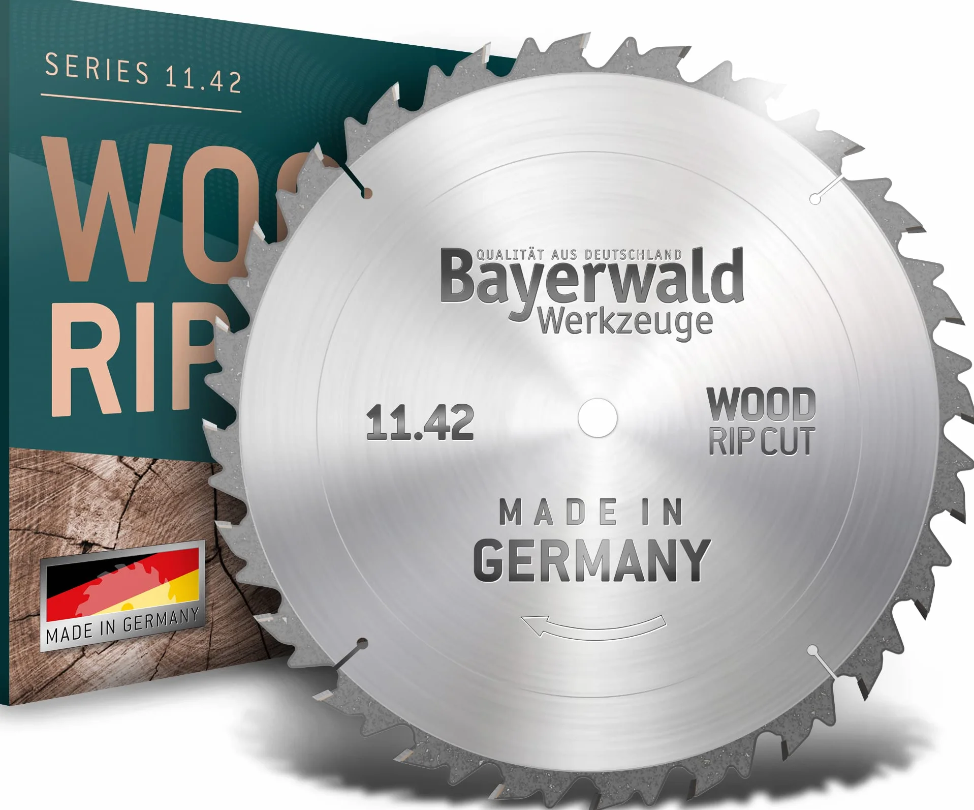 Bayerwald – HM brzeszczot do piły tarczowej – Ø 700 mm x 4,2 mm x 35 mm | zęby wymienne (42 zęby) | grube, szybkie cięcie – drewno opałowe i materiały drewnopochodne | do pilarek stołowych, pilarek