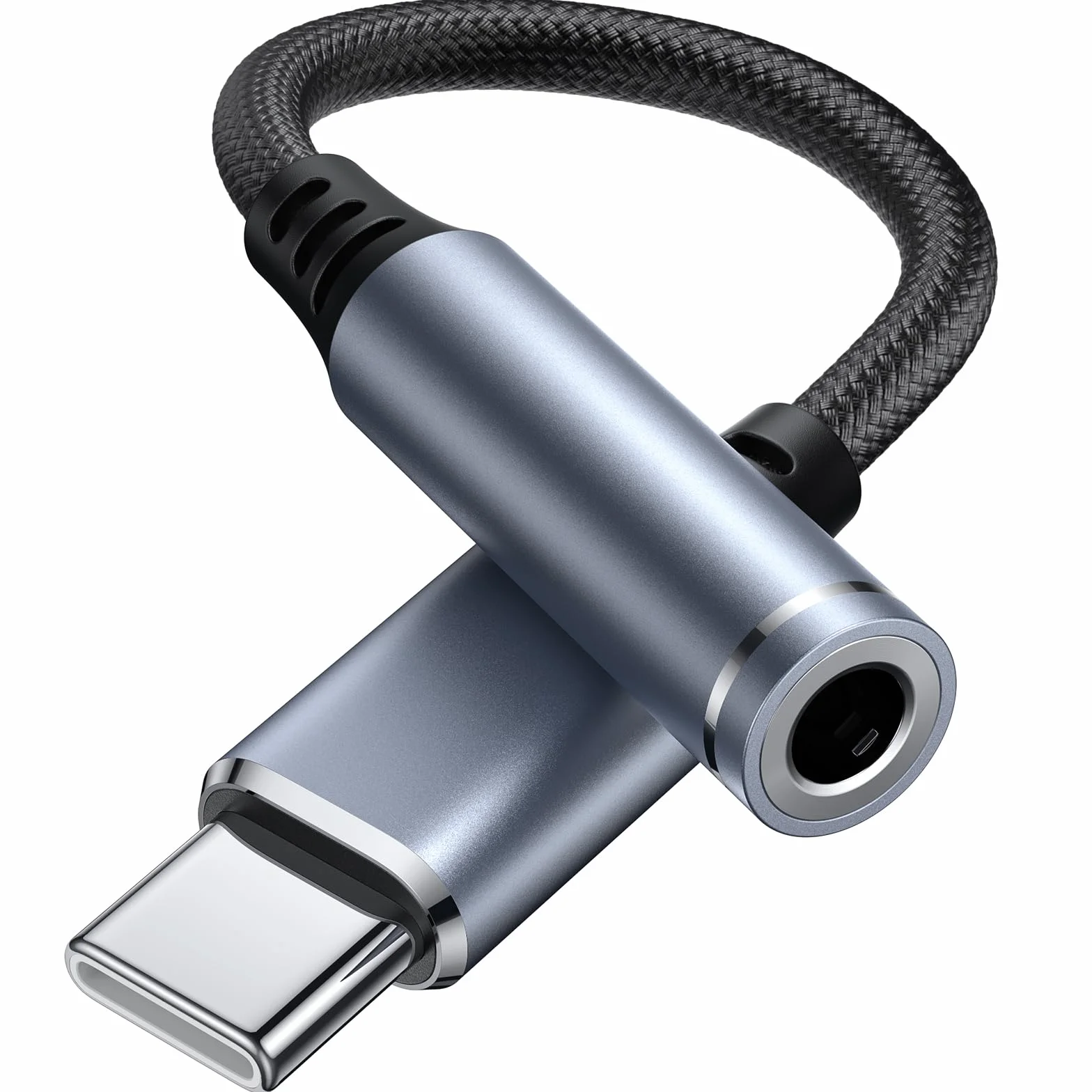 Tobfit adapter USB C na 3,5 mm gniazdo słuchawkowe, kabel audio USB C na Aux do iPhone 16/15/Pro Max/15 Pro/Plus, Samsung Galaxy S25 S24 S23 S22 S21 S20, Huawei, Pixel, iPad