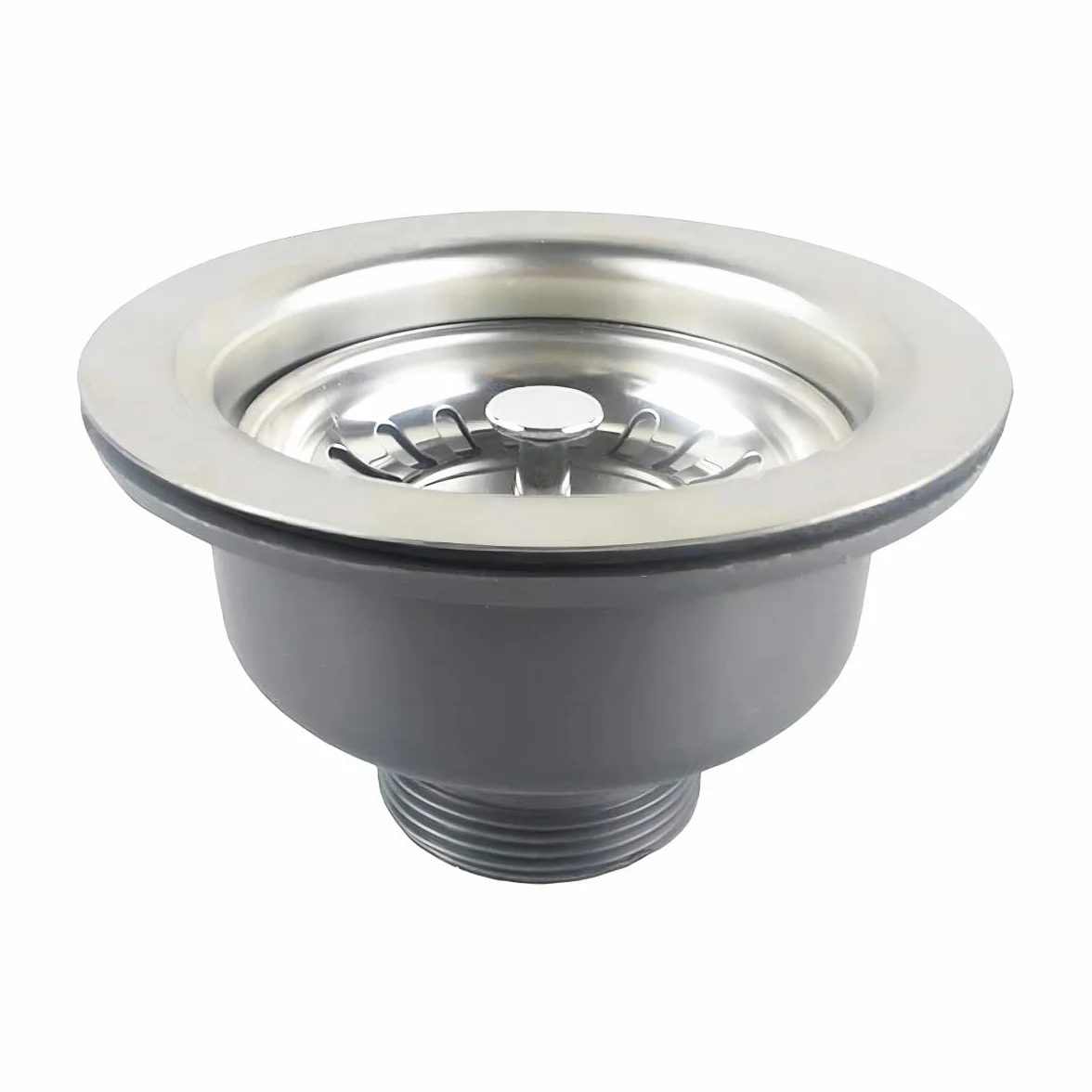 Qrity 304 kuchenny zawór sitkowy ze stali nierdzewnej kosz odpływ kosz sitko zawór odpływowy, Ø 110 mm 1½" na górze