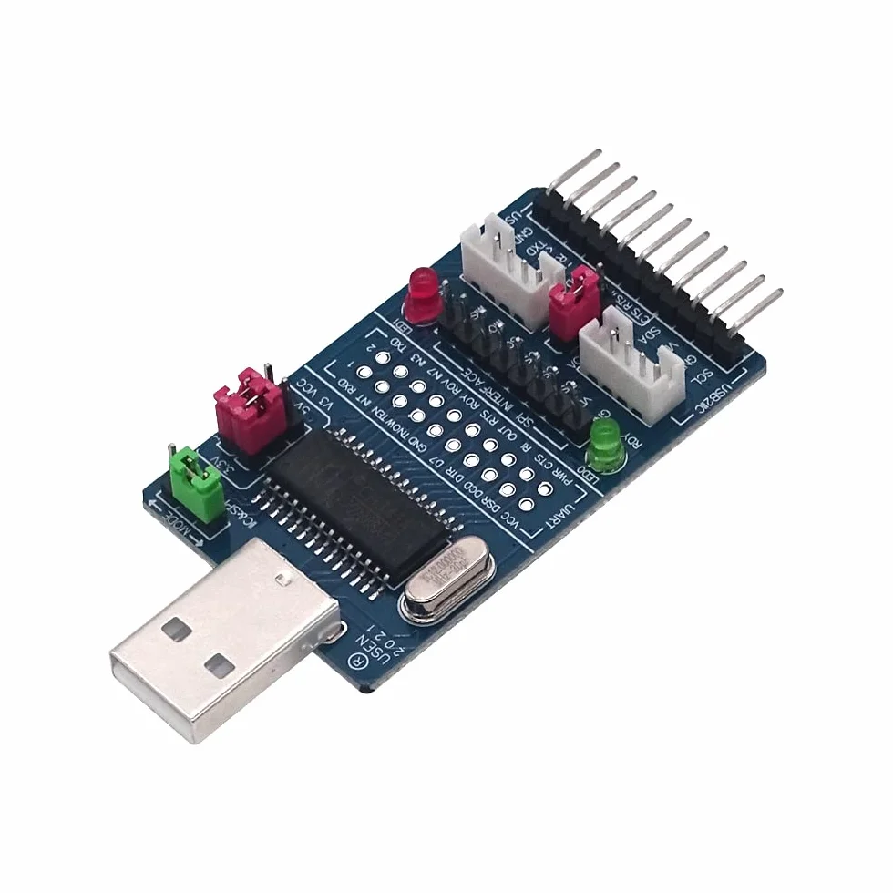 DollaTek CH341A USB do SPI I2C UART TTL ISP szeregowy adapter konwerter RS232 RS485