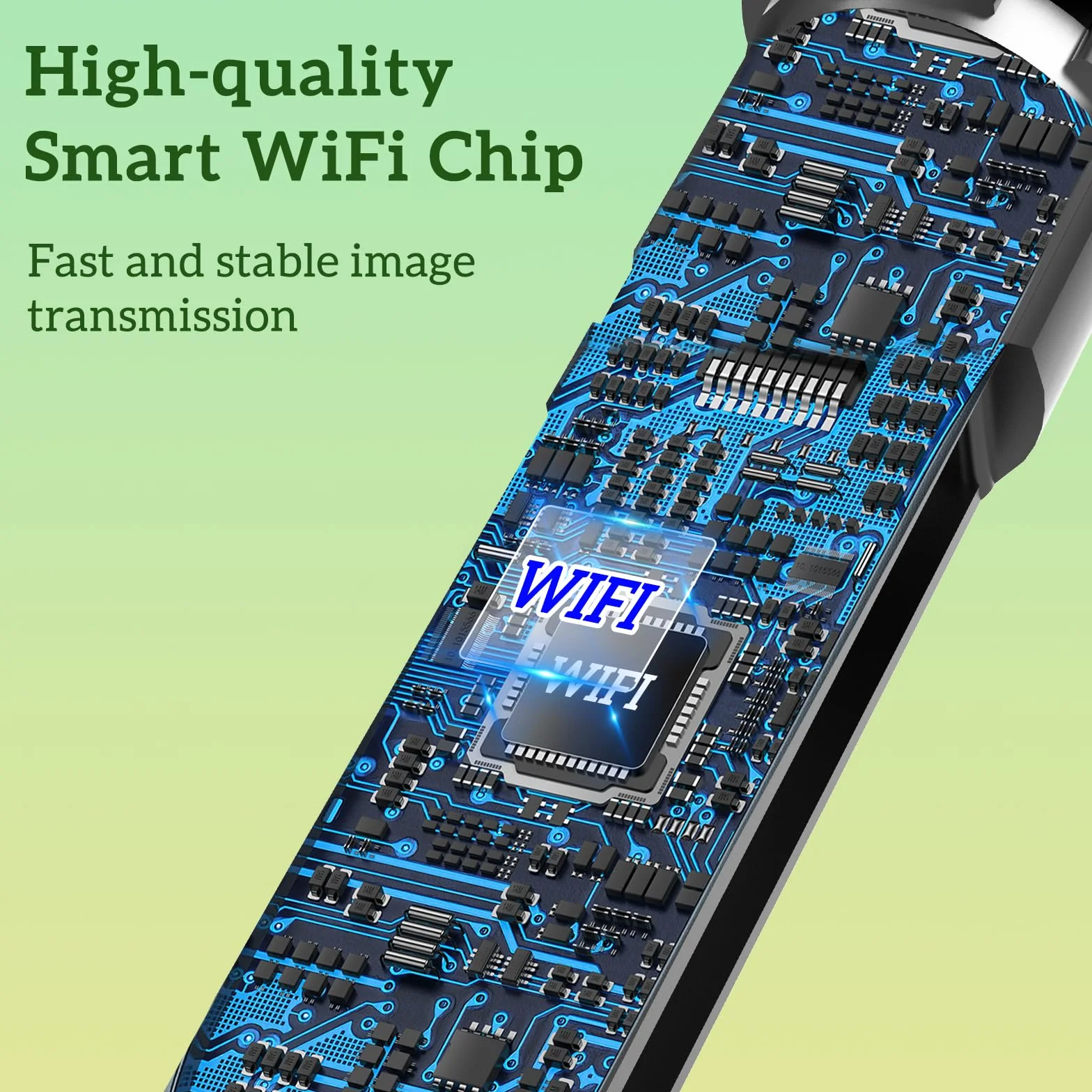 inteligentny środek do czyszczenia uszu, otoskop 1080p HD z aparatem, otoskop z 6 diodami LED, wodoszczelność IP67, do iPhone'a, smartfonów z systemem Android i iPada, kolor czarny