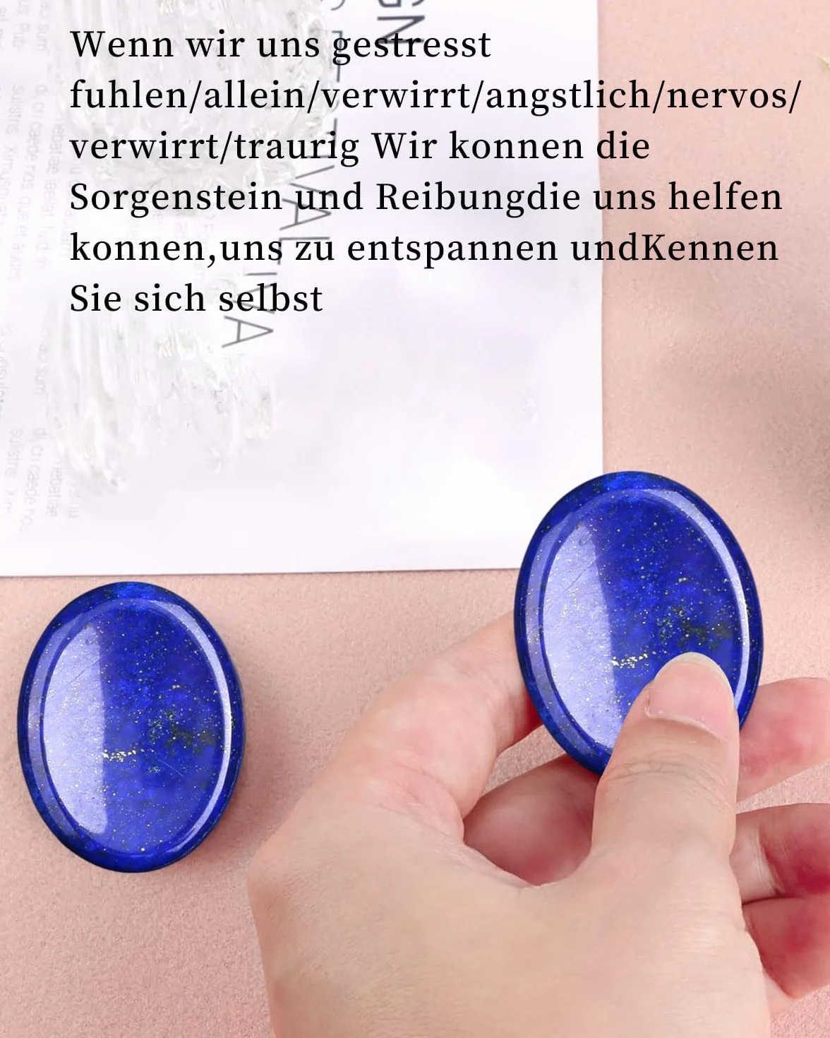 Kamień kciuka, naturalne kamienie kryształowe, lapis lazuli kamienie dekoracyjne rzemiosło czakr, kryształy kwarcowe do celów dekoracyjnych i medytacji, relaks, balans
