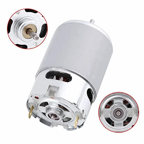 Silnik elektryczny, RS-550 Micro DC 12-24 V silnik szczotkowy 22000 obr./min do różnych bezprzewodowych elektrycznych wiertarek ręcznych, sprzęt automatyki biurowej, śrubokręt elektryczny