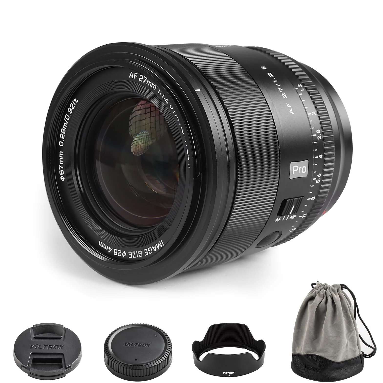 VILTROX 27 mm F/1.2 PRO AF Lens do Sony E Mount 27 mm F/1.2 APS-C Autofokus Prime STM obiektyw kompatybilny z Sony E Mount A7 a6700 a6500