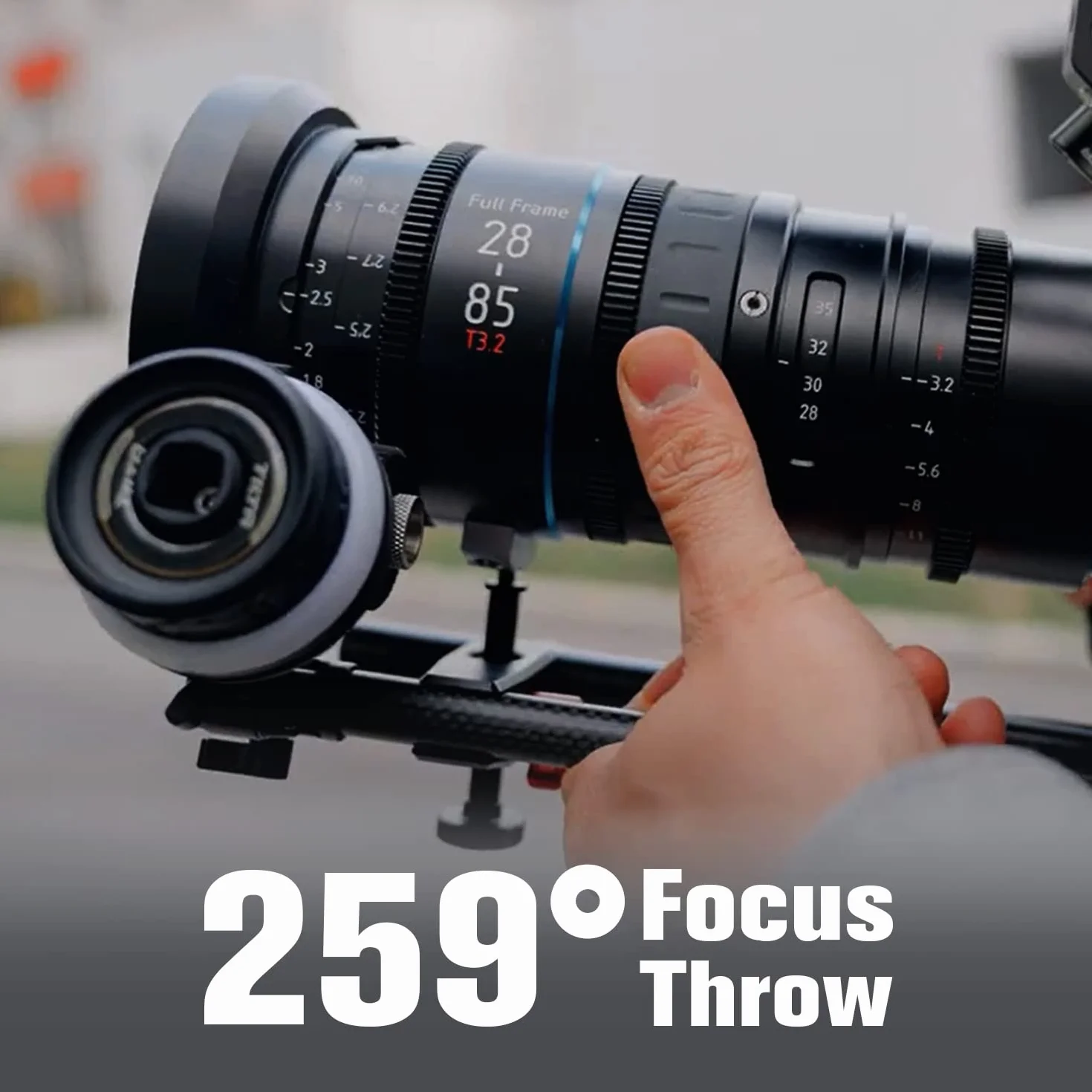 SIRUI Pełnoklatkowy obiektyw Cine z zoomem parogniskowym T3.2 28-85 mm do EF BMPCC-6k EOS C300 Mark III