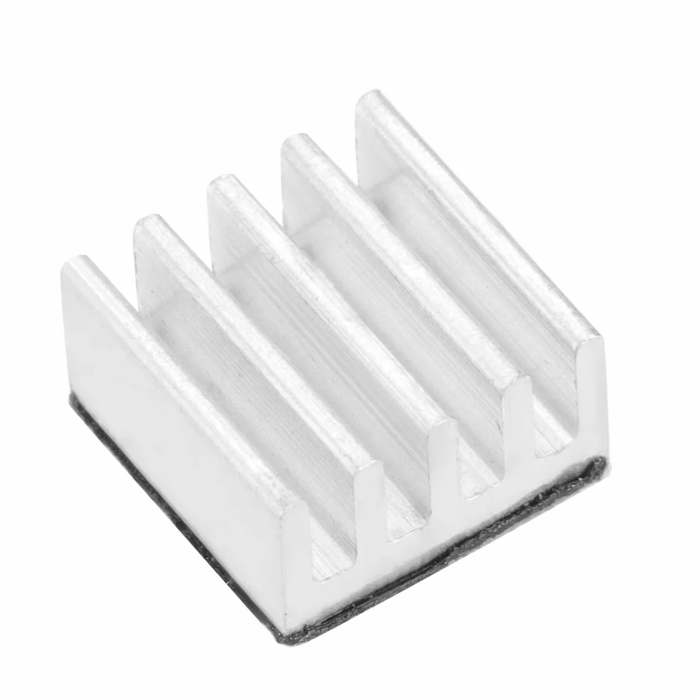 Aluminiowe radiatory chipowe samoprzylepne A4988 do drukarki 3D, srebrny