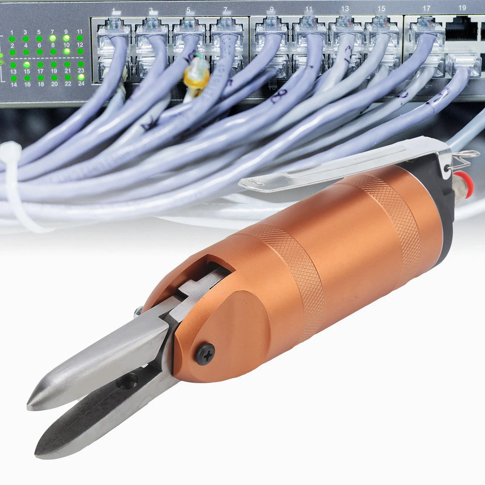 Pneumatyczne Szczypce do Zaciskania Szczypce Powietrzne ze Stali Stopowej KP 773 180 Razy Min. 0,5 do 0,6 MPa Cięcia Drutu Miedzianego w Instrumentach Elektronicznych Prace Sprzętowe