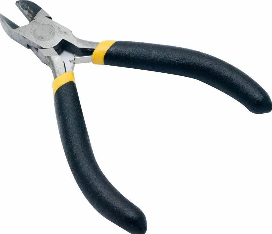 Zestaw szczypiec kombinowanych, obcinak boczny 4.5 "Kompaktowy obcinacz sznurka Szczypce do cięcia po przekątnej Nożyce do drutu do biżuterii Małe druty (zestaw 2 szt.)