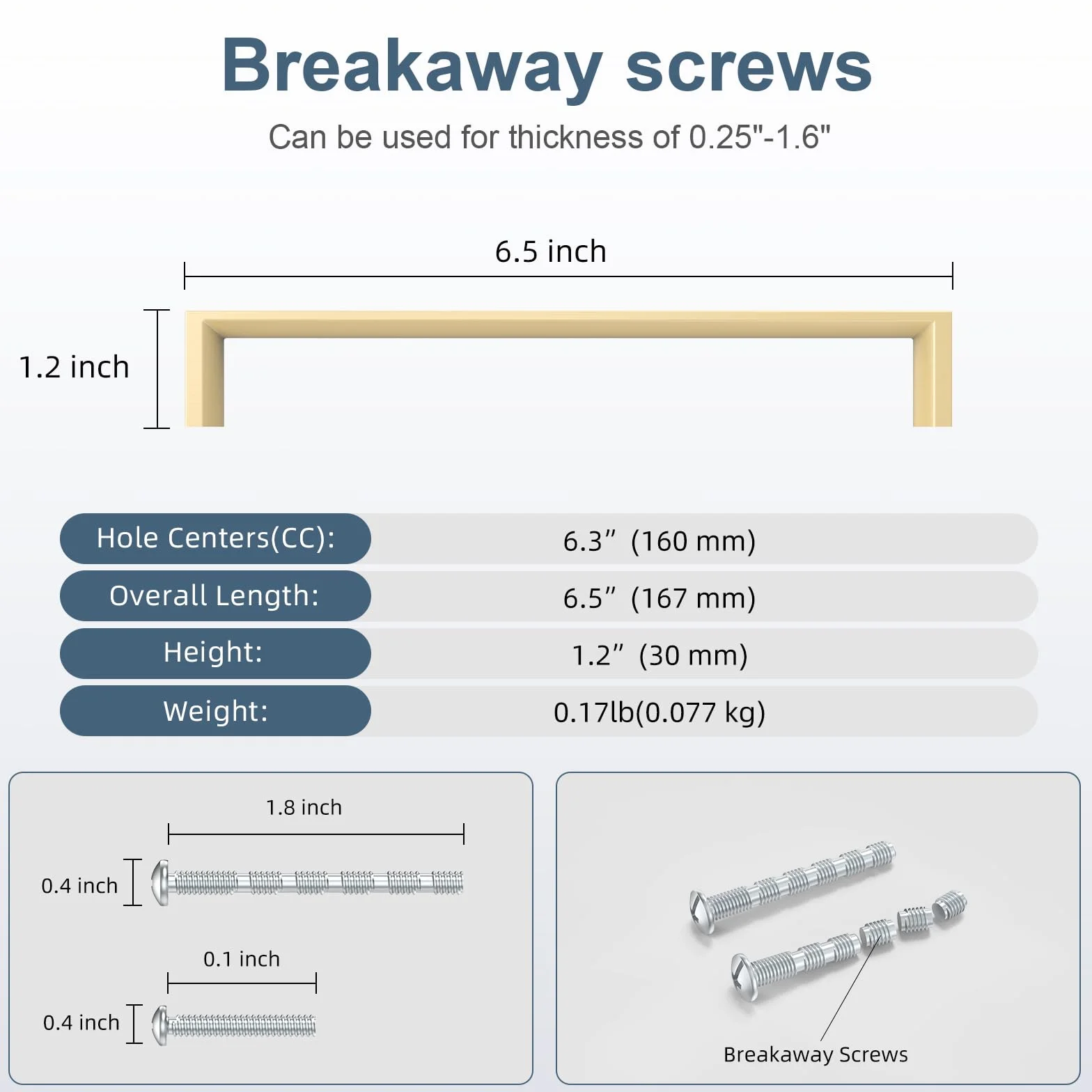 FURNIWARE 10 sztuk uchwytów meblowych, mosiężne 160 mm odległość otworu uchwyty do szafek kuchenne uchwyty do mebli uchwyty do szuflad uchwyty do szafek kuchennych szafki uchwyty do szuflad