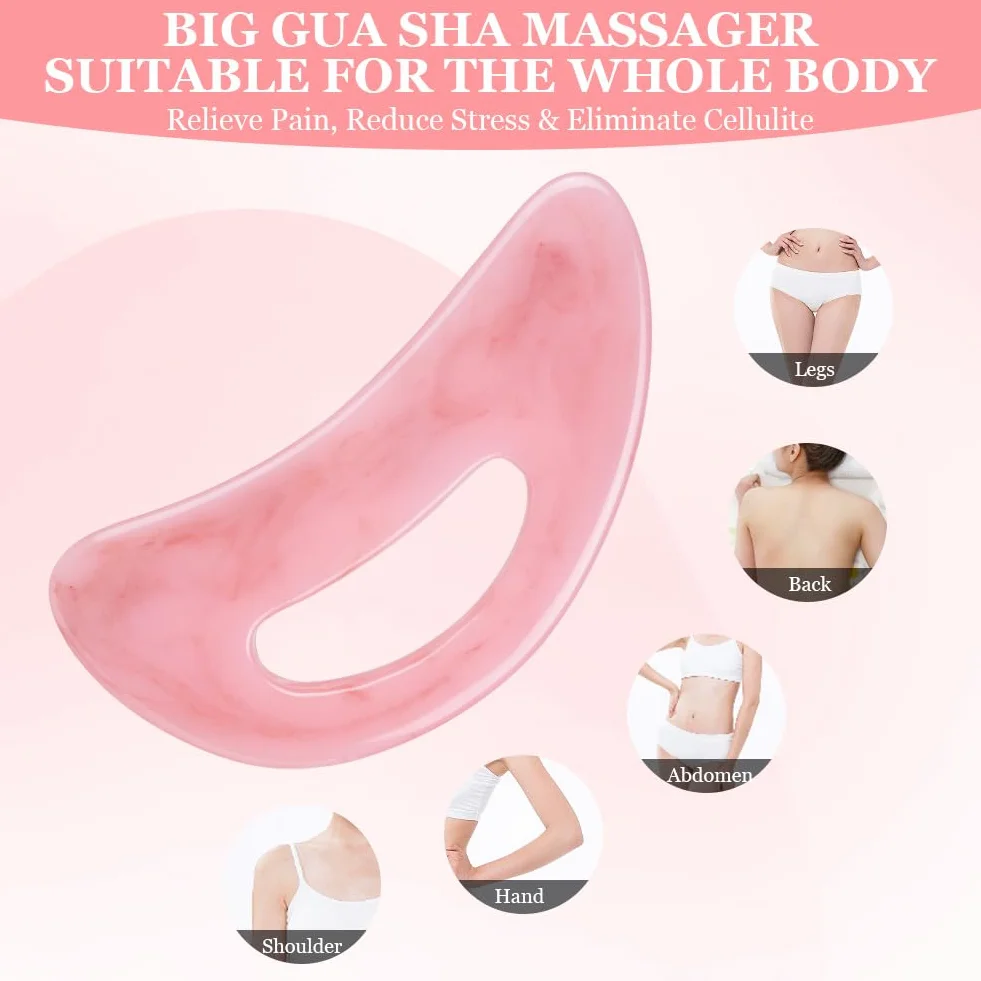 ACWOO Duży masażer gua sha, narzędzie do masażu gua sha, duży masażer limfatyczny, masażer cellulitowy, do nóg, pleców, twarzy, szyi, rozluźnienia mięśni i łagodzenia bólu, usuwanie zmęczenia