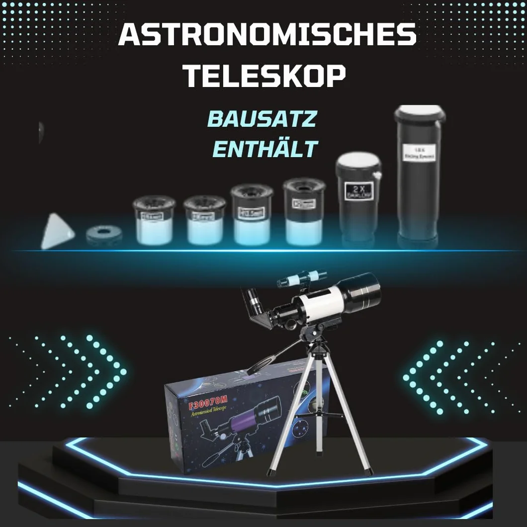 iLogic Teleskop astronomiczny F30070M 18-180x Barlow X3 refraktor